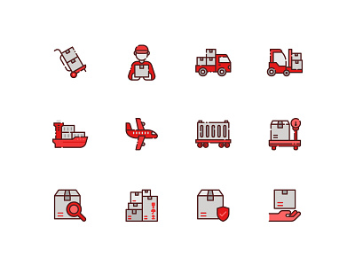 Logistics icon set delivery icon icon app icon set icon web iconography icons icons set kerismaker logistics online shopping online store parcel shipment shipping shipping container shipping management stockhouse warehouse website