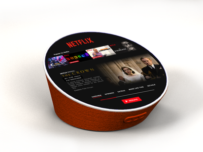Smart Speaker industrial design interface netflix product design smartphone ui user interface ux