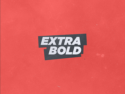 Extrabold blue bold extra logo logotype red trial vintage white