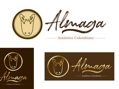 Logo Almaga Cafe brand logo