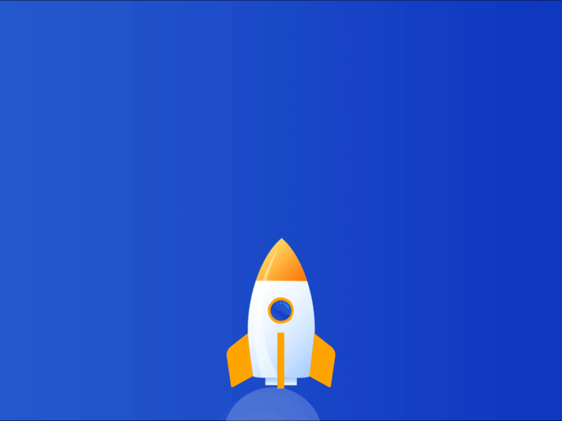Rocket Launch 2d animation illustrator motion graphics