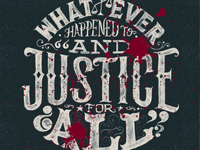 ¿Justice? hand lettering justice typography