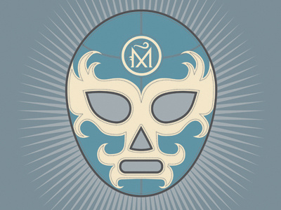 Maldición Luchador illustration luchador mask mexican