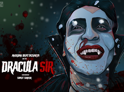 Dracula Sir Poster creative dracula sir illustration dracula sir poster dracula sir poster drawing graphic design illustration photoshop poster saikat sarkar saikat sarkar illustration saikatsarkar16