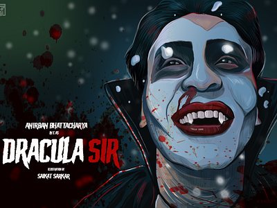 Dracula Sir Poster creative dracula sir illustration dracula sir poster dracula sir poster drawing graphic design illustration photoshop poster saikat sarkar saikat sarkar illustration saikatsarkar16