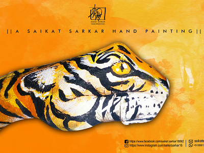 Hand Painting Old 05 colour graphic design hand painting magazine manual painting photography photoshop poster tiger