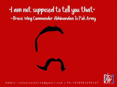 Abhinandan Saikat Work abhinandan art graphicdesign iaf iamnotsupposedtotellyouthat illustration india indianairforce indianarmy jaihind proud saikatsarkar saikatsarkar16 saikatsarkarillustration veerjawan welcomeback welcomebackabhinandan wing wingcommanderabhinandan winngcommandar