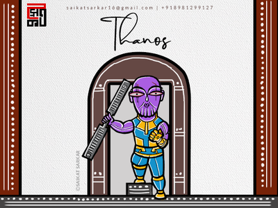 Thanos Jamini Roy Style For Dribbble