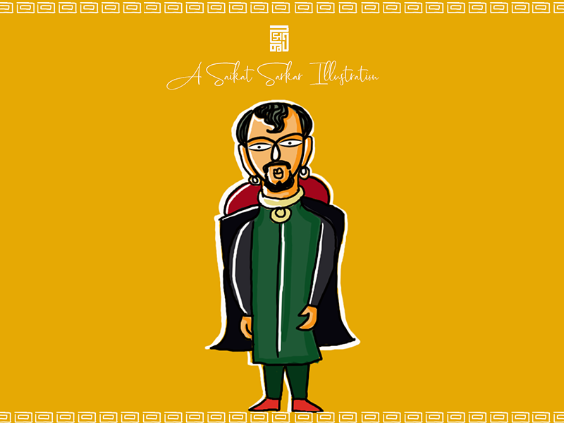 Amrish Puri Dribbble 01 design india saikatsarkar16 brand saikat sarkar illustration graphic design creative poster illustration photoshop branding villain movie bollywood amrish puri