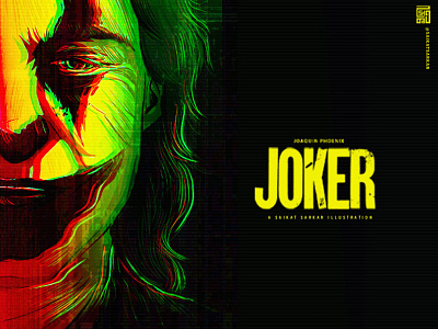 Joker art creative dc dc comics drawing graphic design illustration joker joker art photoshop poster saikat sarkar saikat sarkar illustration saikatsarkar16