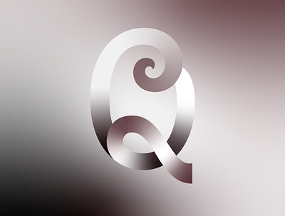 Drop Cap Q design dropcap lettering q typography vector