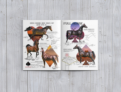 Stolen Aces Magazine Ad ad branding desert design doodle editorial layout horses magazine nevada photography sketch typography vector vegas