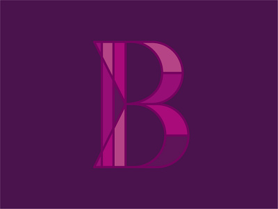B basic shapes dribbble weekly warm up geometric letterform letterforms weekly warm up