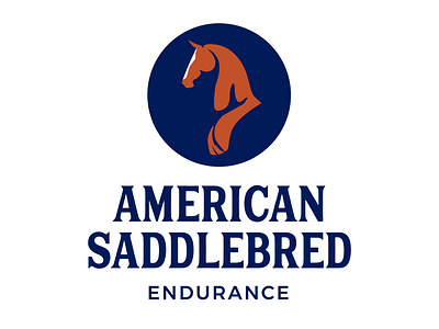 American Saddlebred Endurance Logo american design endurance equestrian horse horse logo illustration light logo negative space riding saddlebred shadow typography vector