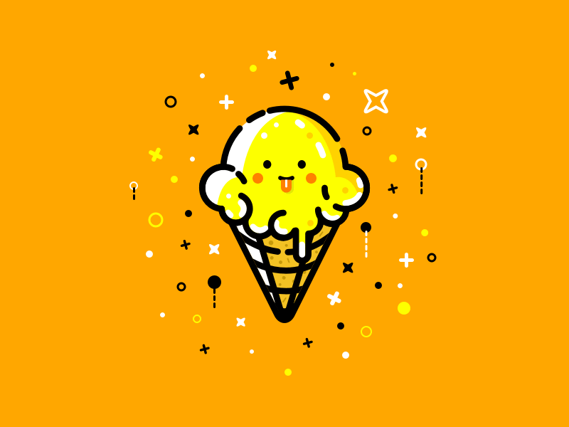 Nom Nom character cute dailyui elegant ice cream cone kawaii sketch