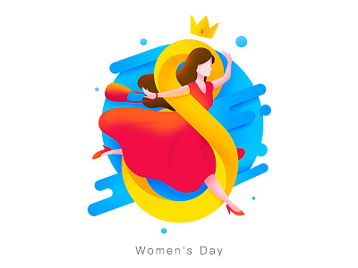 Women's day illustration festival illustration