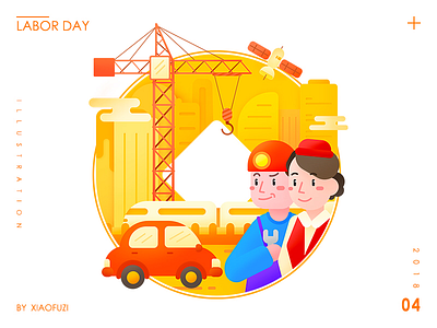 Labor Day coin festival gold icon illustration ui vector