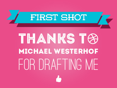 Welcome Shot dribbble firs shot thanks typography welcome