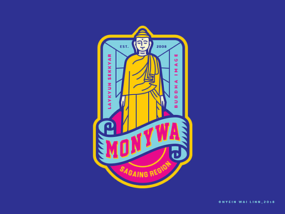 Monywa badge design burma graphic design illustration mmbadgedesign monywa myanmar