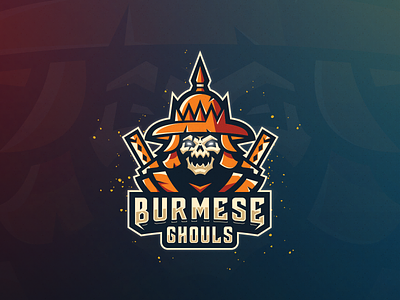 Burmese Ghouls branding burma burmese design esport esports ghouls idenity illustration logo logotype mascot myanmar skull