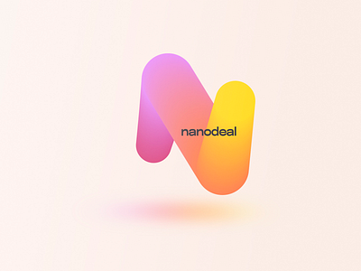 NanoDeal logo agency branding colour deal design flat gradient identity keef logo nano nanodeal vector