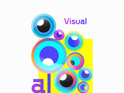 Visual 👁 advertising group ads agency branding colour design eye flat identity keef logo ui ux vector visual