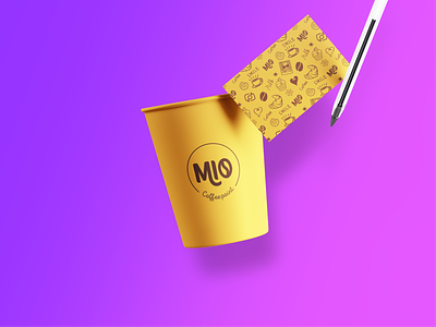 MIO ☕ Coffee point agency branding coffee design flat grains identity keef logo mio pattern point vector