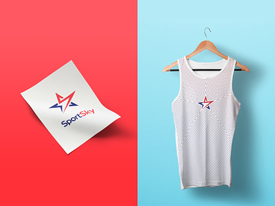 SportSky 🏅 combining sport agency branding design flat identity keef logo sky sport sportsky token vector