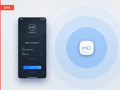 HOHOBO ✨ app agency branding button design find flat hohobo keef login logo main registration ui ux vector