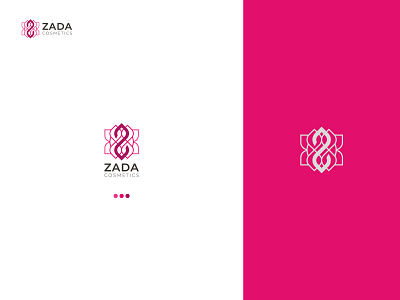 Zada Cosmetics flat leaf letters logo letters z logo modren z logo
