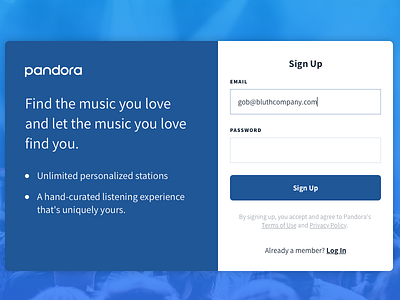 Daily UI 001 - Sign Up (Design & Code) dailyui signup