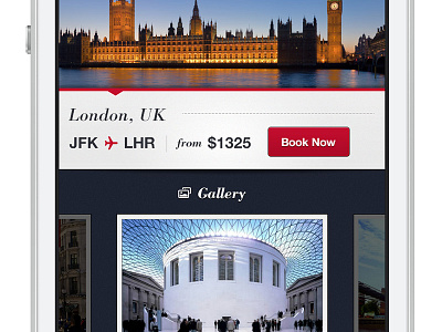 British Airways App airline app gallery ios iphone mobile travel ui