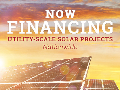 Renewable Energy Financing Rollout