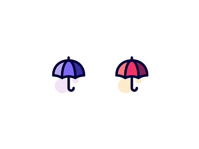Umbrella abstract design icon illustration line line art minimalist umbrella