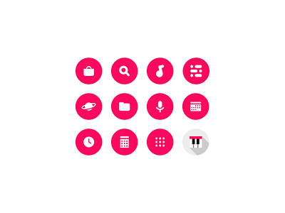 RedOS - Icons: Set #1 icon minimalist os os icons