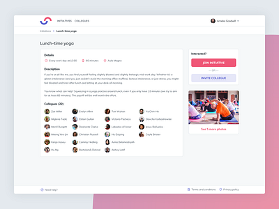 Employee Initiatives Platform #3 (concept) desktop ui uiux web