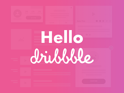 Hello dribbble 👋