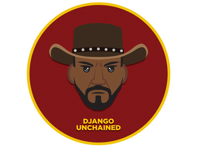 Django Unchained Illustration django illustration movies round