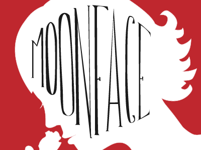 Moonface tour poster illustration moonface poster print vector