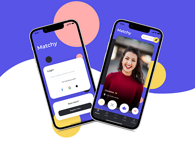 Dating App UI application concept dating design ui