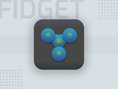 Fidget Spinner App Icon android app icon concept design fidget fidget spinner icon illustration ios material