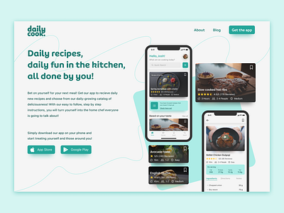 Dailycook - App Landing Page