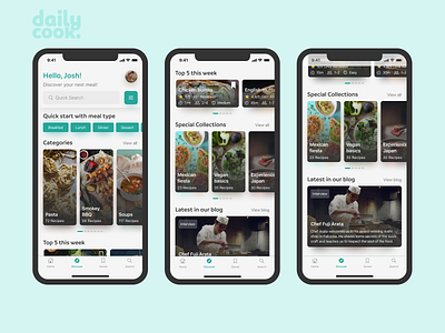 Dailycook - Cooking App Discover Screen