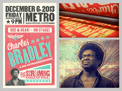Charles Bradley charles bradley chicago globe posters letterpress metro