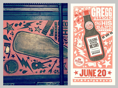 Gregg Allman gregg allman letterpress show poster