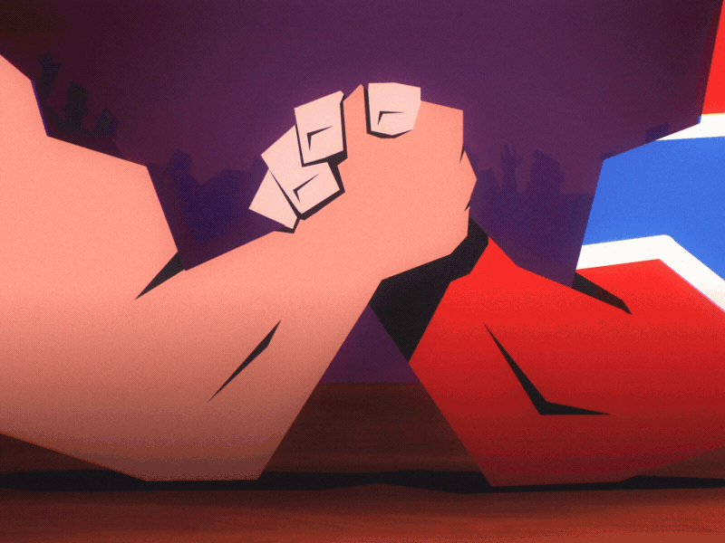 Toughguy project animation armwrestling bar documentary animation fight hockey toughguy