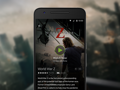 Amazon Video - Detail Page android app design mobile ui ux