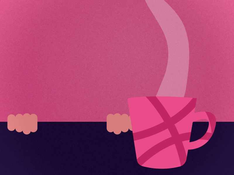 Dribbble instead of Coffee after effects animation cel coffee frame by frame motion design new