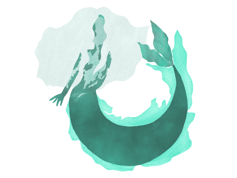 Mermay is here! photoshop siren underwater illustration mermay mermaid