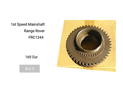 1st Speed Mainshaft product product page